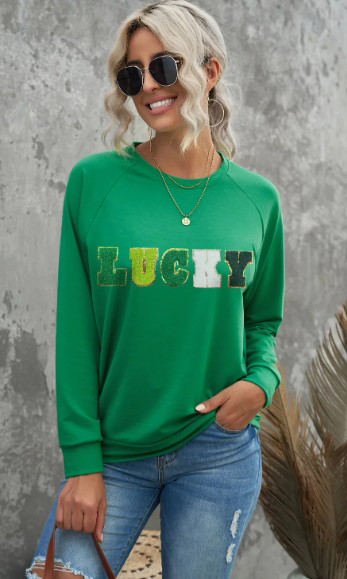 Get your Green on Graphic Sweatshirt