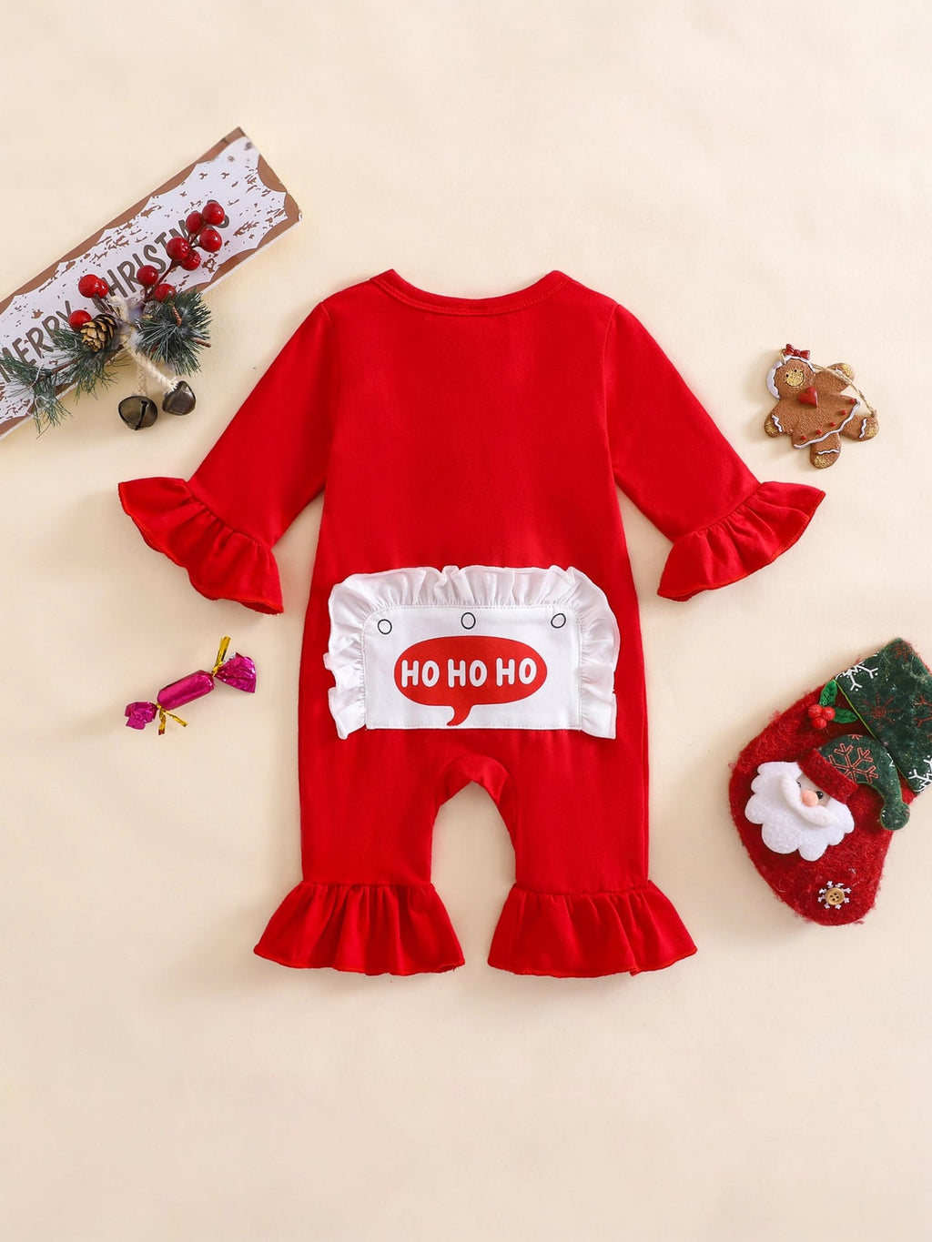 Ruffle Santa Romper