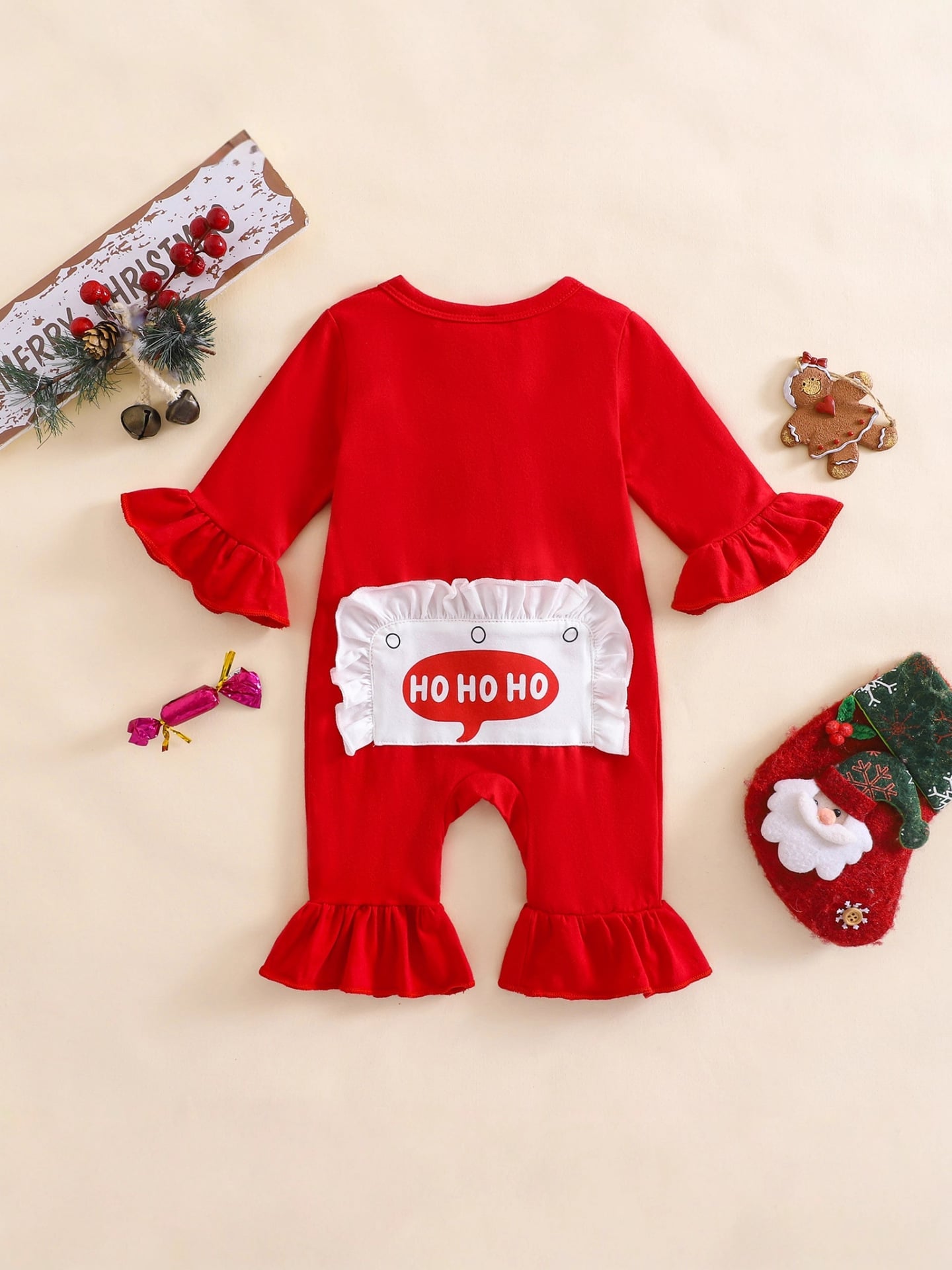 Ruffle Santa Romper
