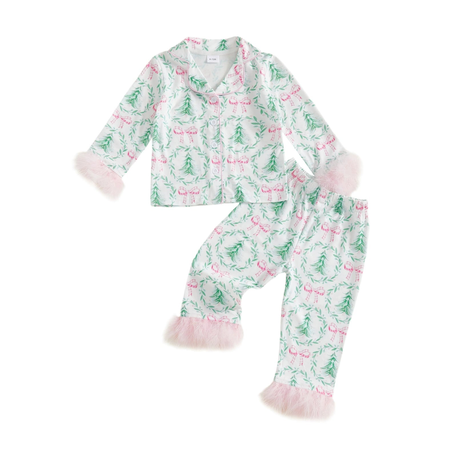 Fluffy Cuff Christmas PJ’s