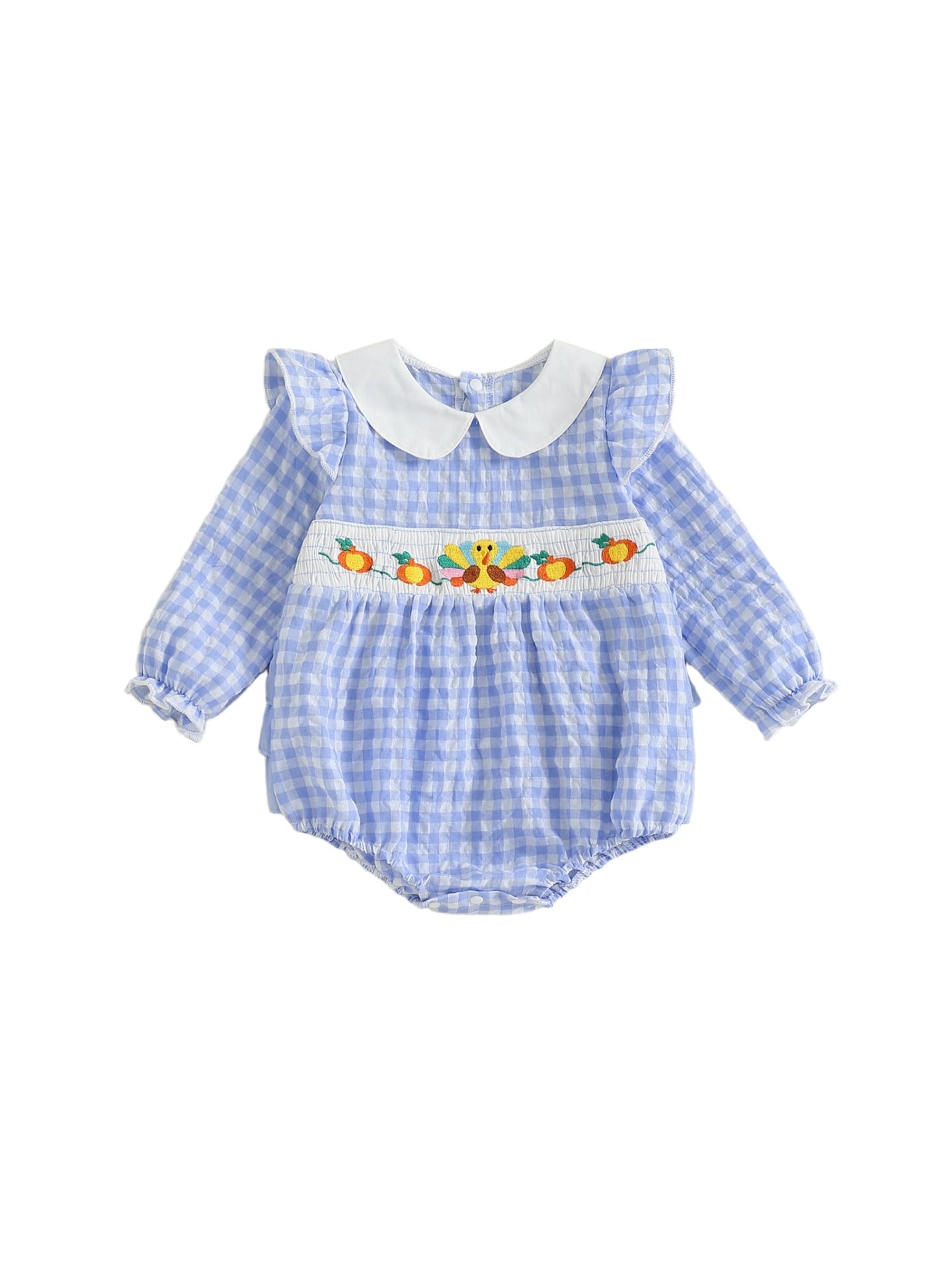 Turkey Butterfly Sleeve Collared Bubble