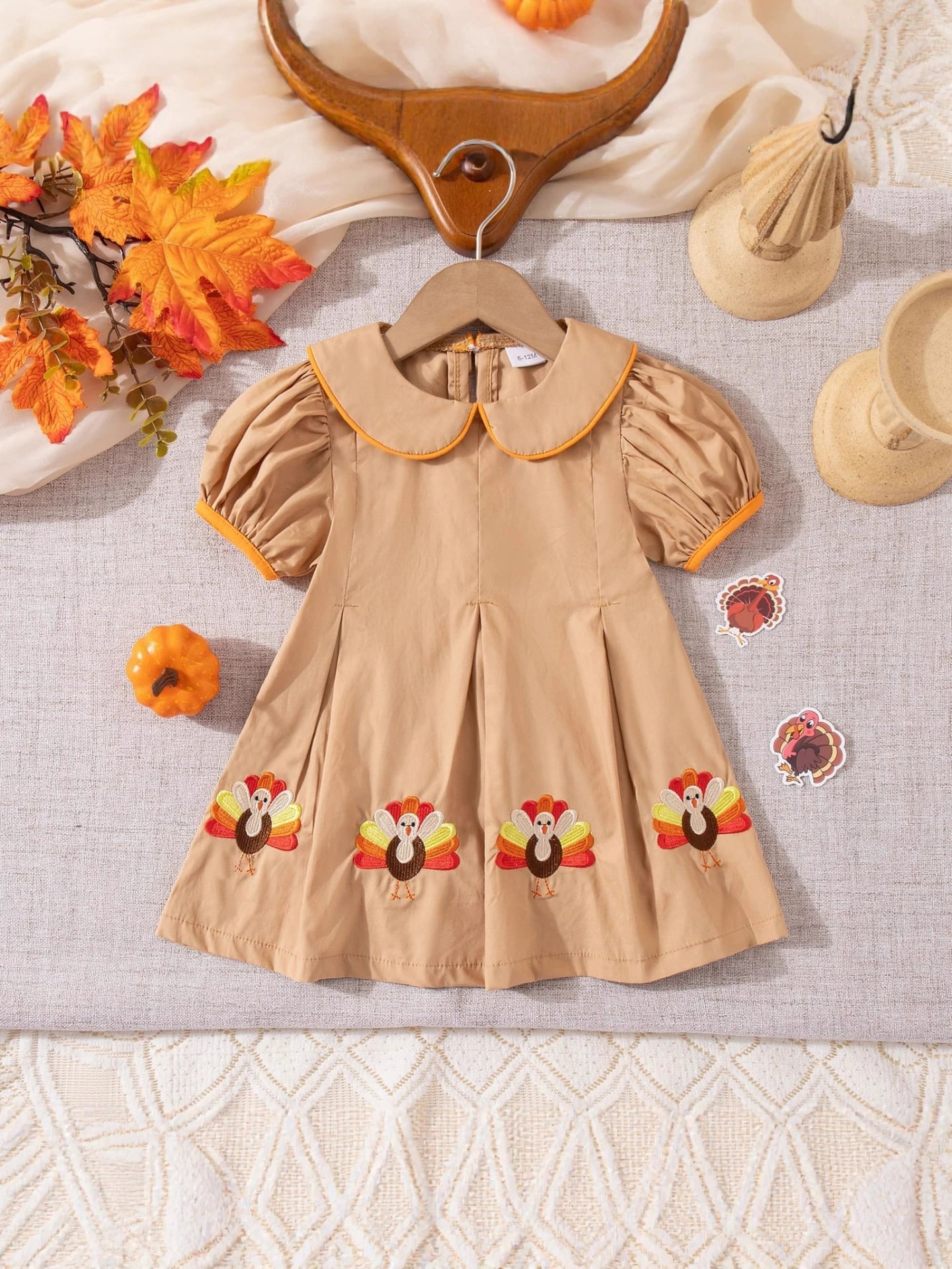 Turkey Collared Pleated Dress