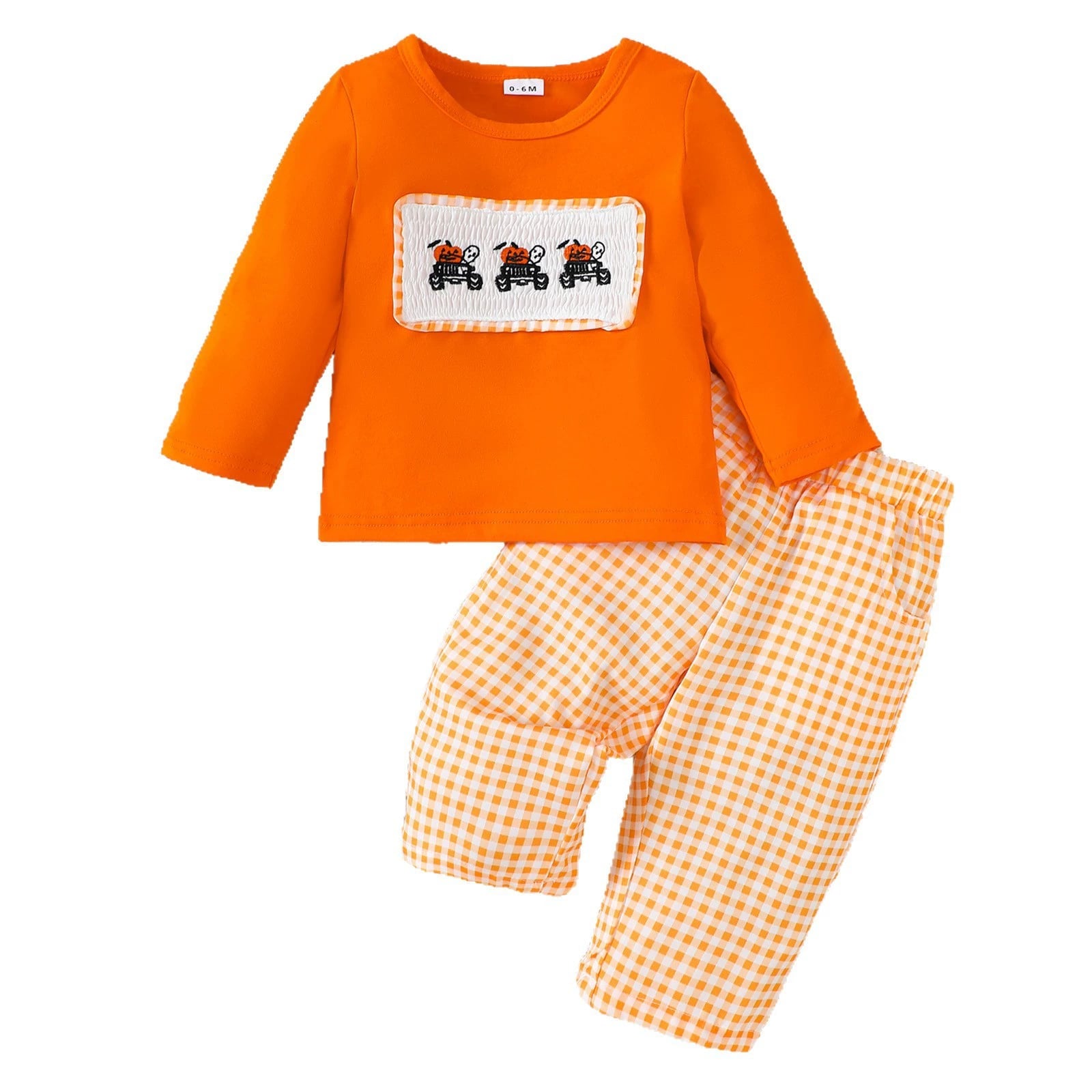 Halloween Boy Smocked Set