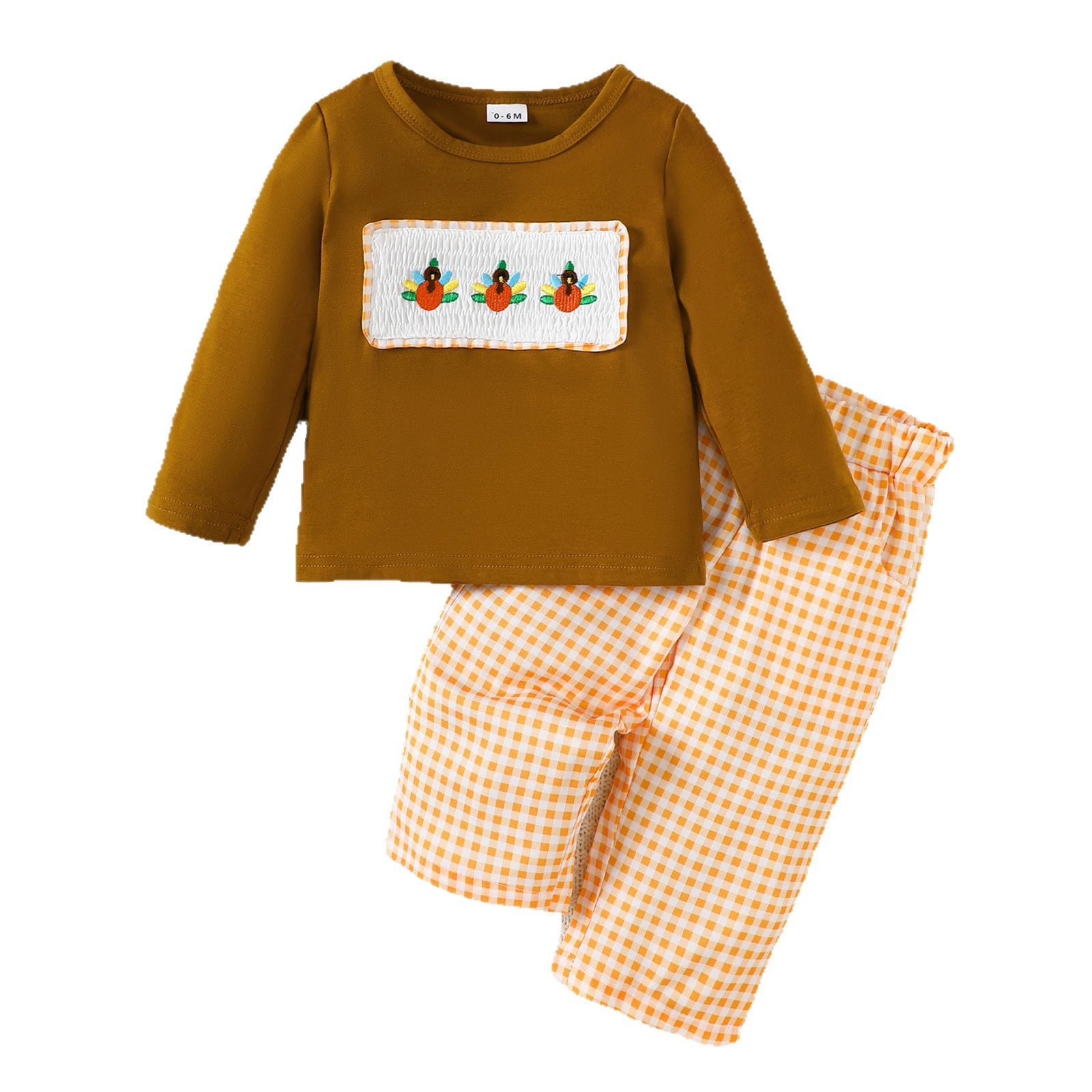 Thanksgiving Turkey Boy Smocked Set