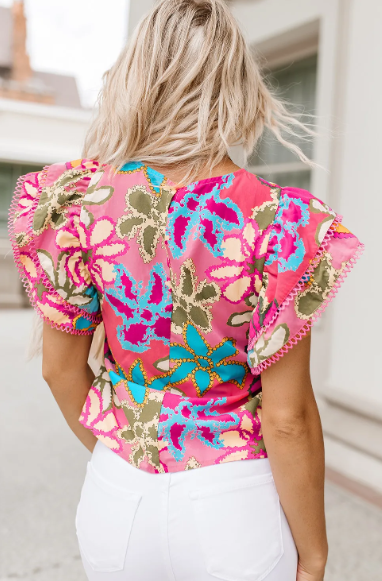 Vibrant Wildflower Multicolor Blouse