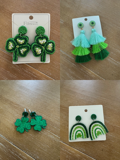 St Patrick's Day Earring Variety