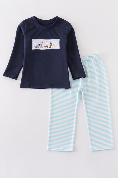 Nativity Boy Smocked Set