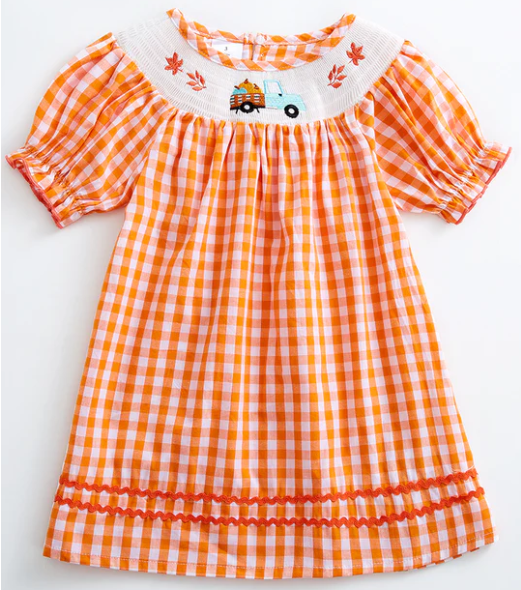 Fall Pumpkin Truck Dress